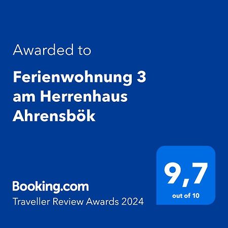 Ferienwohnung 3 Am Herrenhaus Ahrensboek Ahrensbok Dış mekan fotoğraf